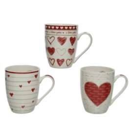 San Valentino TAZZA MUG PORCELLANA C/CUORI