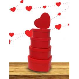 San Valentino SET 5 SCATOLE CUORE SMALL