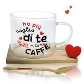 San Valentino TAZZA VETRO C/PIATTINO