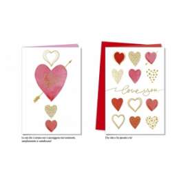 Biglietti San Valentino FANTASIE ASSORTITE conf.12pz        