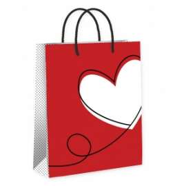 Shopper San Valentino FANTASIE ASSORTITE misura M conf.6pz        