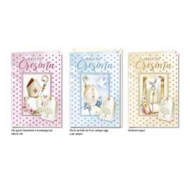 Biglietti Cresima FANTASIE  ASSORTITE conf.12pz