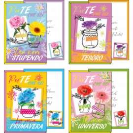 *OFFERTA Big. Compleanno FANTASIA FIORI conf.12pz 