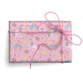 Carta Regalo 70x100 UNICORNI C/ARGENTO   