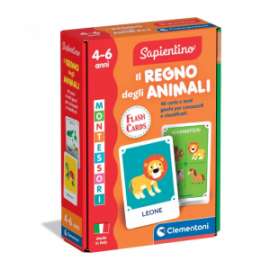 Giochi MONTESSORI FLASHCARD IL REGNO DEGLI ANIMALI