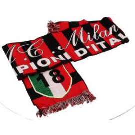 *OFFERTA  SCIARPA JACQUARD MILAN CAMPIONI ITALIA