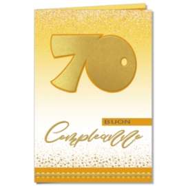 Biglietti Compleanno NUMERO 70 conf.6pz