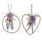 DECORAZIONE C/CUORE CERA E LAVANDA 14cm