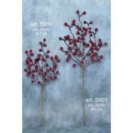 RAMO BACCHE ROSSE 20x43cm