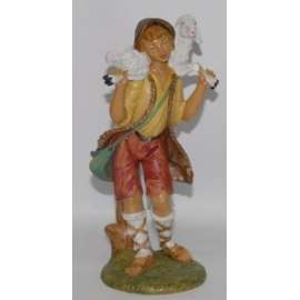 PRESEPE PASTORE C/PECORA 30cm 