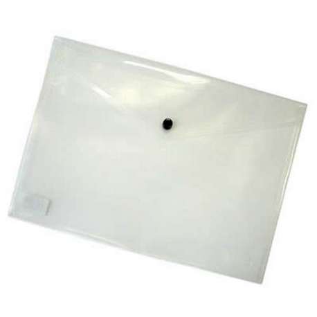 Buste Con Bottone A7 10x14 Cm | 5 Pezzi | Bottone In Plastica | Polipropilene | Colorate