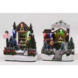 ALBERO DA  APPENDERE C/MICRO LUCI h.17cm