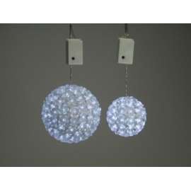 SFERA CON FIORI LED diam.11,5cm