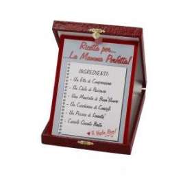 Festa della Mamma TARGA RICETTA PER MAMMA PERFETTA 