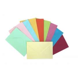 Buste Regalo f.to12x17,5  ARMONIA 10 COLORI conf.50 buste