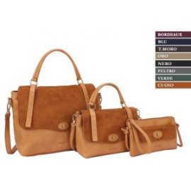 BORSA DONNA NajOleari SET 3pz COLORI ASSORTITI