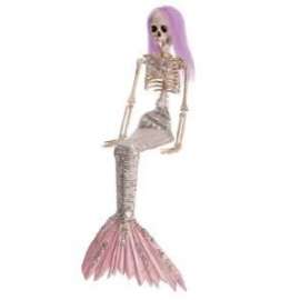 Halloween SCHELETRO SIRENA SEDUTA 43cm 