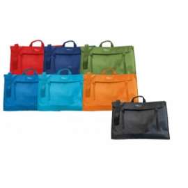 ASS. 4 VALIGETTE tintaUNITA TESSUTO 37x27x8 - 3 colori