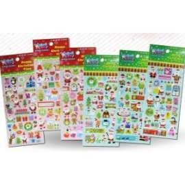 STICKERS SOGGETTI NATALIZI ASSORTITI