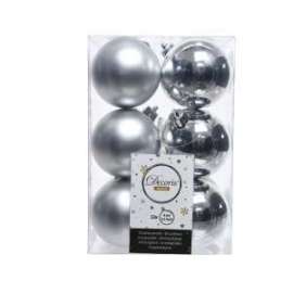 Addobbo Albero SFERA ARGENTO 60mm 12pz