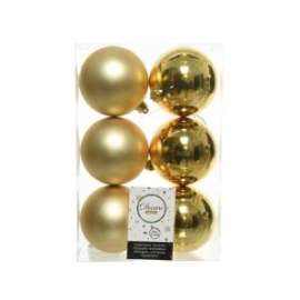 Addobbo Albero SFERA ORO 80mm 6pz