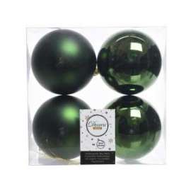 Addobbo Albero SFERA VERDE SMERALDO 100mm 4pz