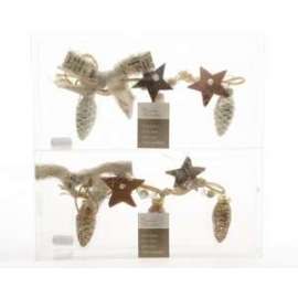*OFFERTA Addobbo Albero COLLANA DI PIGNE E STELLE