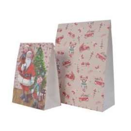 SACCHETTI REGALO BABBO NATALE Set 2pz