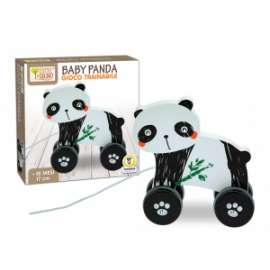 Giochi BABY PANDA TRAINABILE 16 cm IN LEGNO