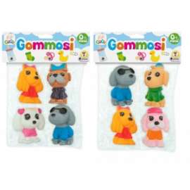 Giochi GOMMOSI CANI 4pz