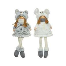 BAMBINE C/ABITO PELUCHE 33cm