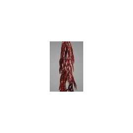 Addobbo Albero GHIRLANDA C/FOGLIE ROSSE E GLITTER 95cm