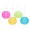 LANTERNE COLORATE C/LUCE LED diam.30cm