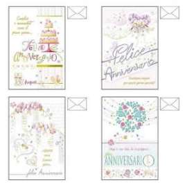 Biglietti Anniversario FANTASIA CLASSICA conf.12pz 