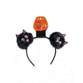 Halloween CERCHIETTO GATTINA SU CARTONCINO