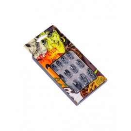 Halloween UNGHIE NERE C/RAGNATELA