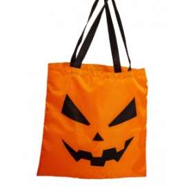 Halloween BORSA ZUCCA IN TESSUTO C/LUCI  H50x32cm
