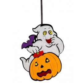 Halloween FANTASMA CON ZUCCA IN FELTRO 