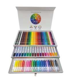 CASSETTIERA tintaUNITA 36 PASTELLI 18 BRUSH 24 CERA - 3PIANI .60889