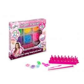 Giochi SET CREA BRACCIALI DIY C/ELASTICI