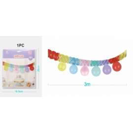 Party FESTONE C/PALLONCINI MACARON 3mt