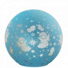 LAMPADA A SFERA diam.15cm AZZURRA