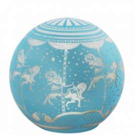 LAMPADA A SFERA diam.15cm AZZURRA