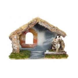 PRESEPE CAPANNA VUOTA 32x18x24cm 