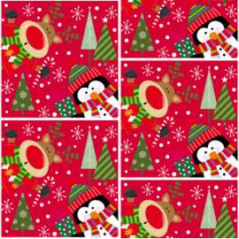 Carta Regalo Natale 70x100 FANTASIA N.120 conf.10fg