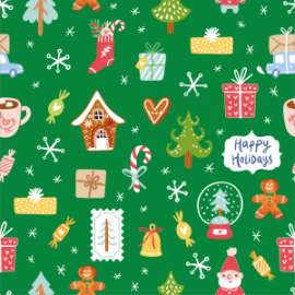 Carta Regalo Natale 70x100 FANTASIA N.123 conf.10fg
