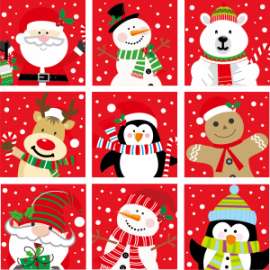 Carta Regalo Natale 70x100 FANTASIA N.124 conf.10fg