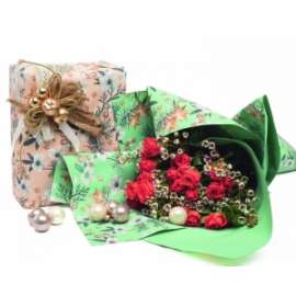 Busta PPL 25x40cm WHITE CHRISTMAS conf.100pz