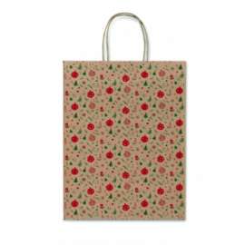 Shopper Carta Natale 26x34,5x12 FANTASIA conf.12pz