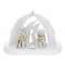 PRESEPE SILVER E BIANCO 27x20cm